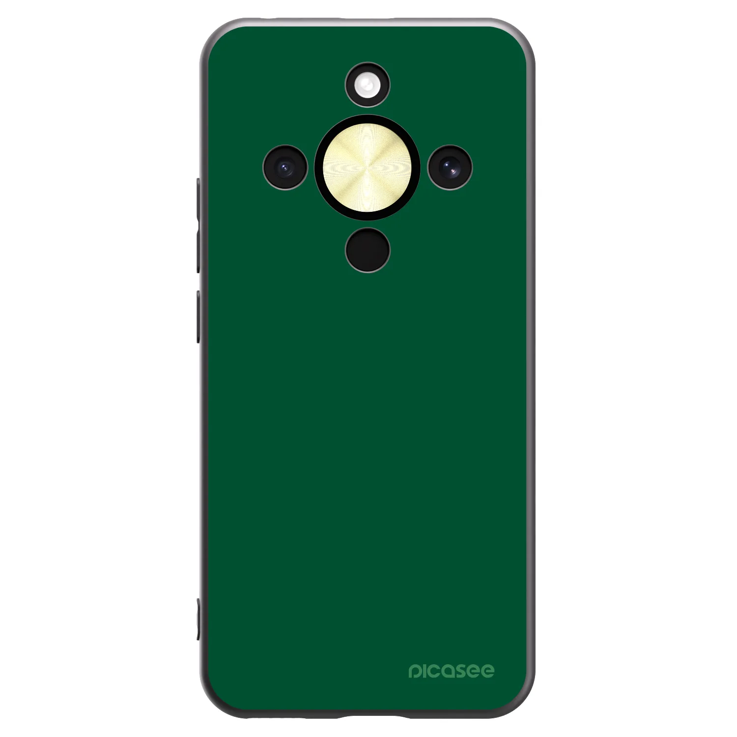 Picasee silikonski črni ovitek za Honor Magic8 Lite 5G - Green Gleam