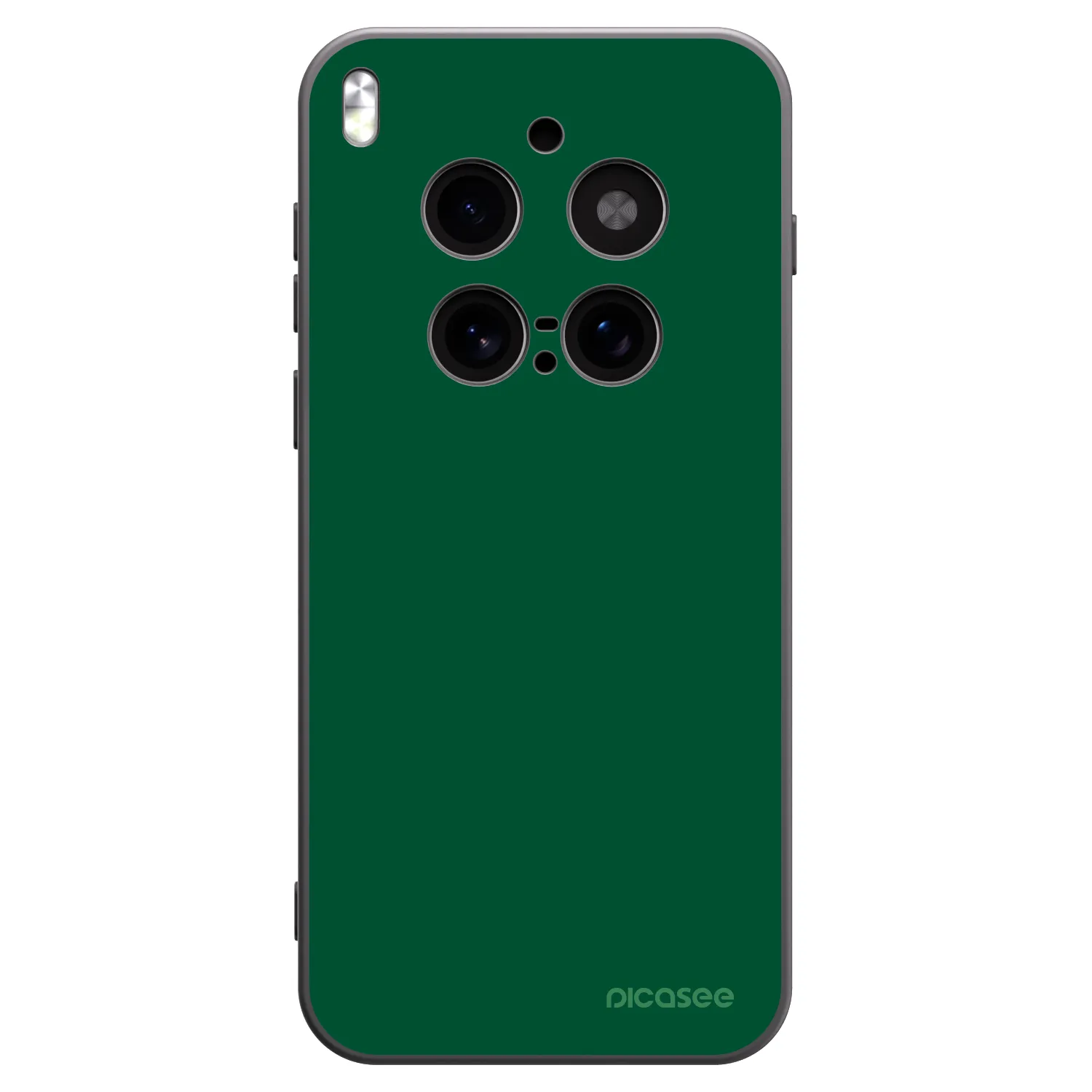 Picasee silikonski črni ovitek za Vivo X300 Pro - Green Gleam