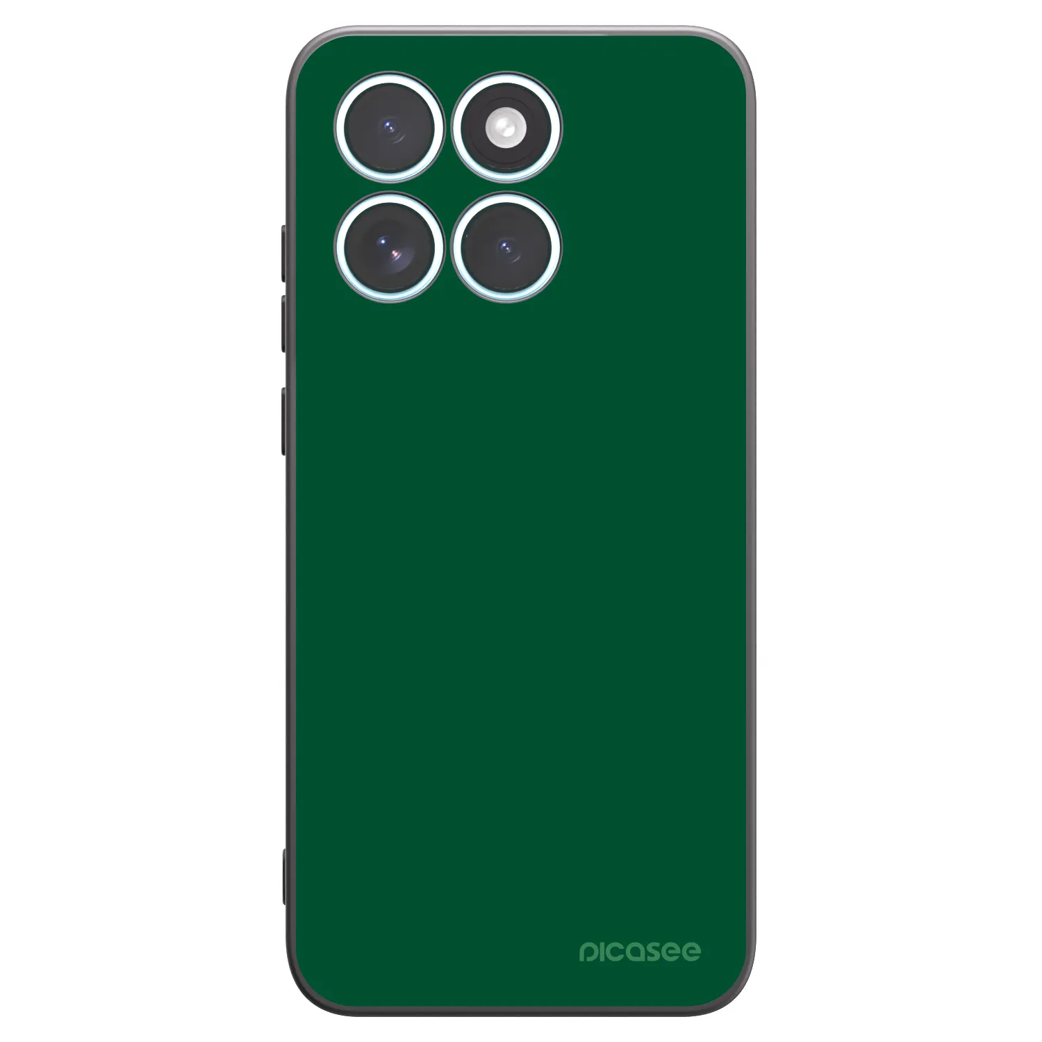 Picasee silikonski črni ovitek za Motorola Edge 70 Fusion - Green Gleam
