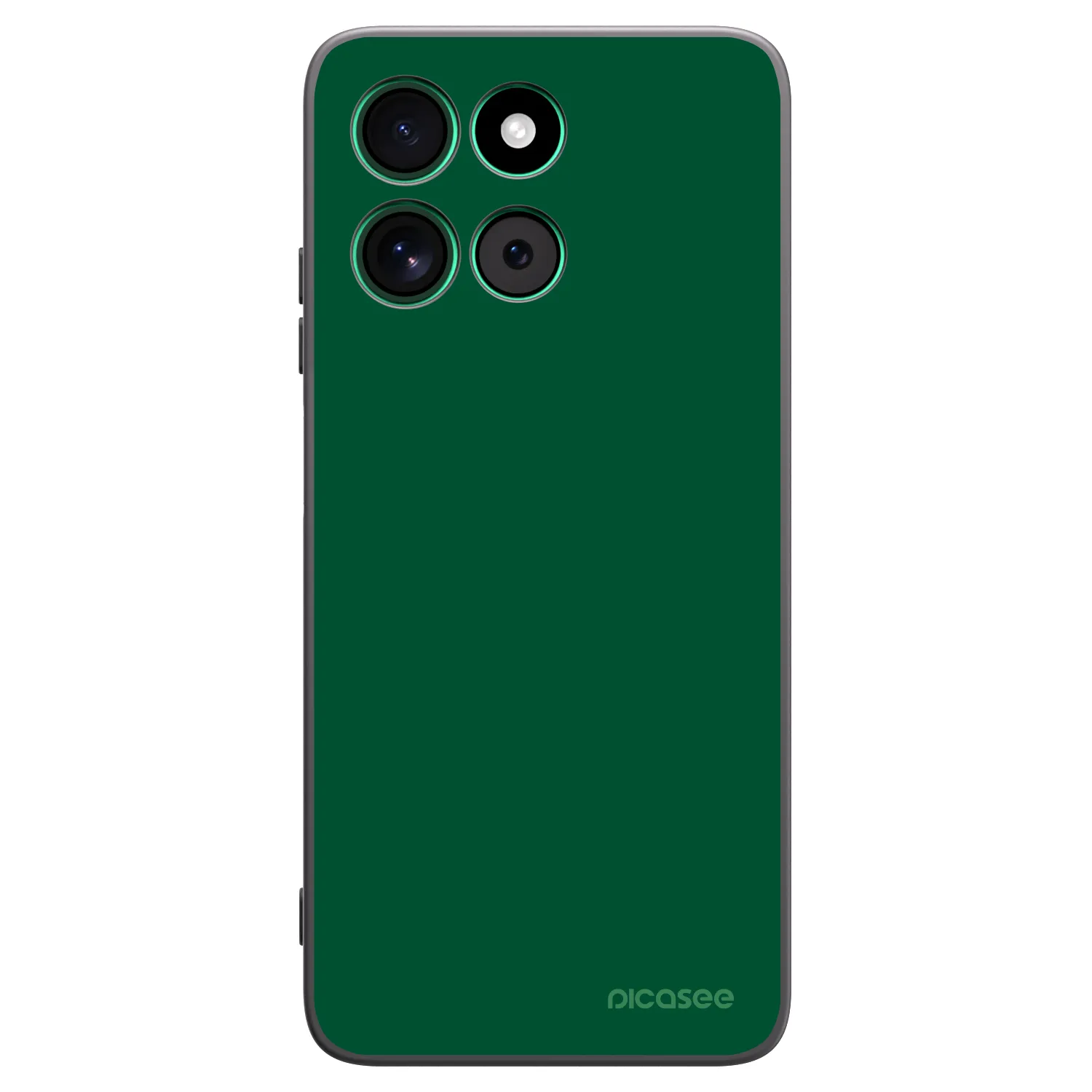 Picasee silikonski črni ovitek za Motorola Moto G57 Power - Green Gleam