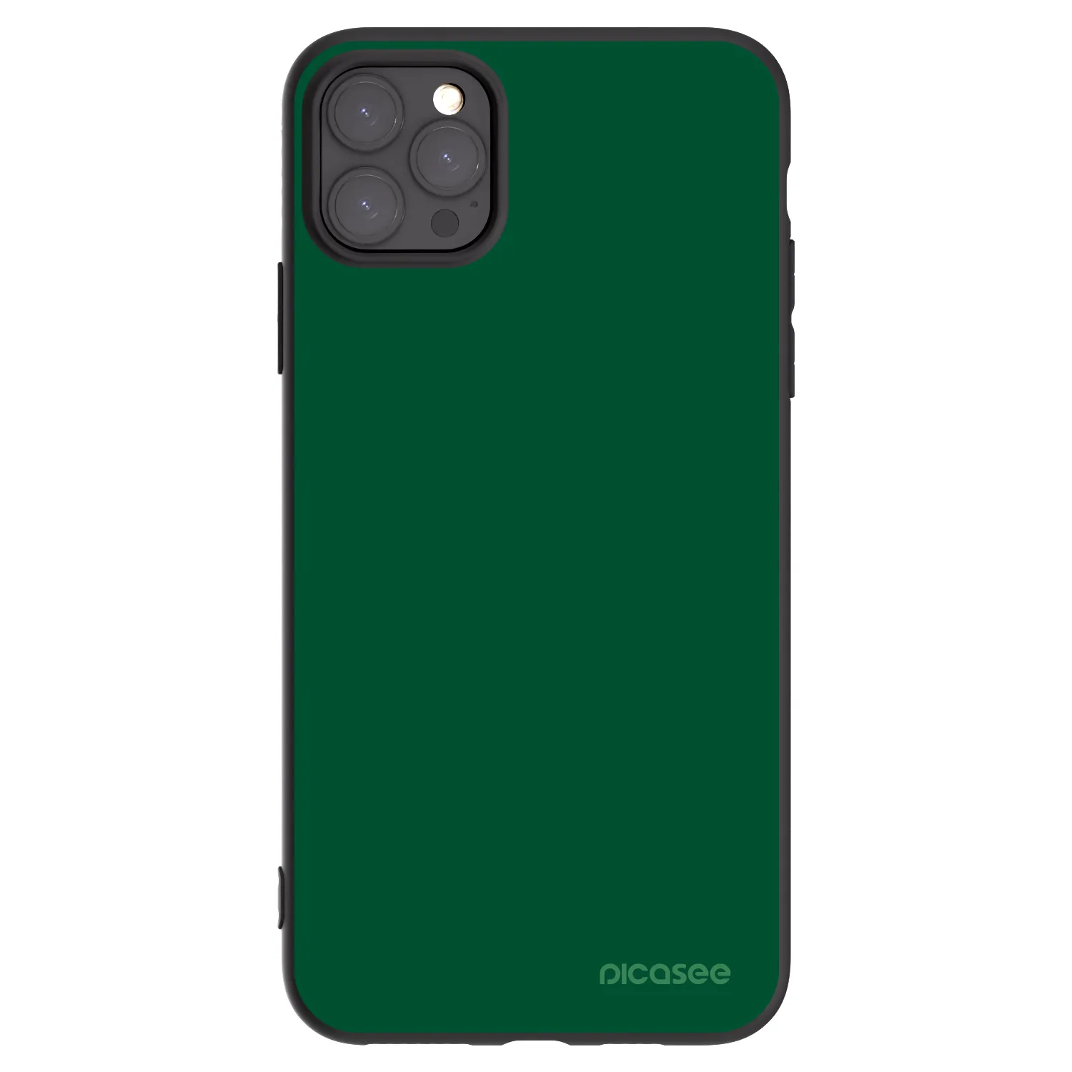 Picasee silikonski črni ovitek za Apple iPhone 11 Pro Max - Green Gleam