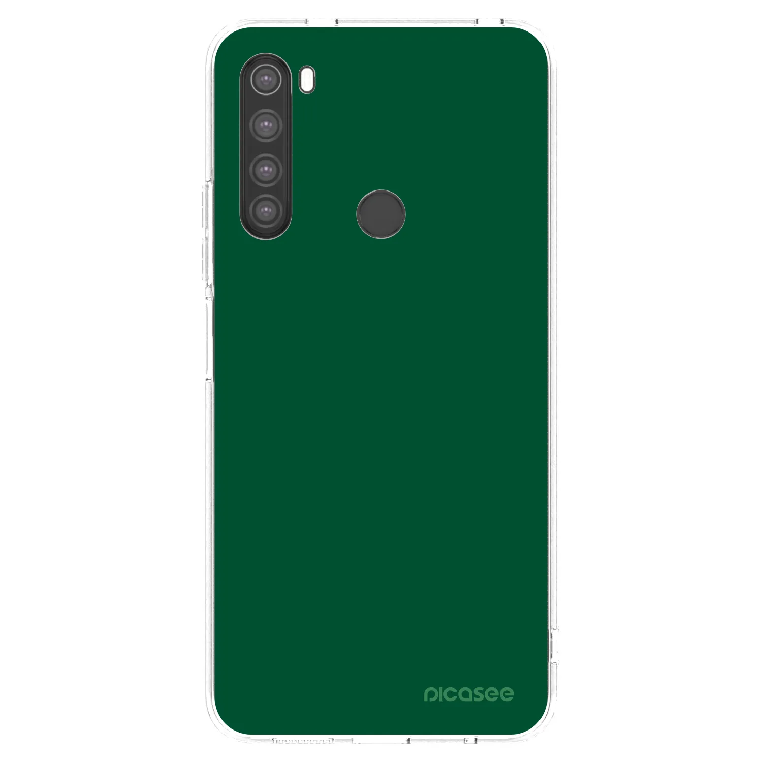 Picasee silikonski prozorni ovitek za Xiaomi Redmi Note 8 - Green Gleam