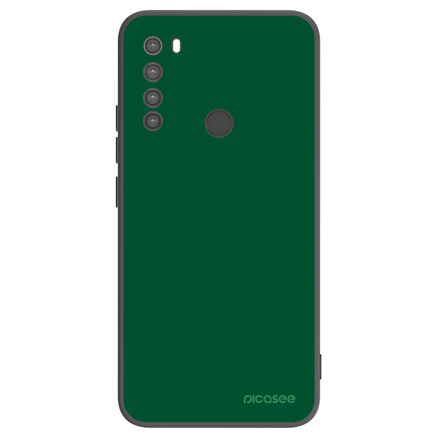 Picasee silikonski črni ovitek za Xiaomi Redmi Note 8 - Green Gleam