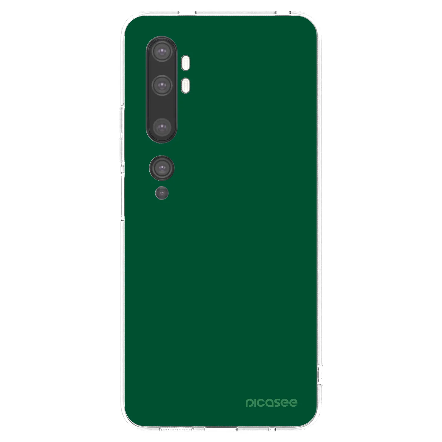Picasee silikonski prozorni ovitek za Xiaomi Mi Note 10 (Pro) - Green Gleam
