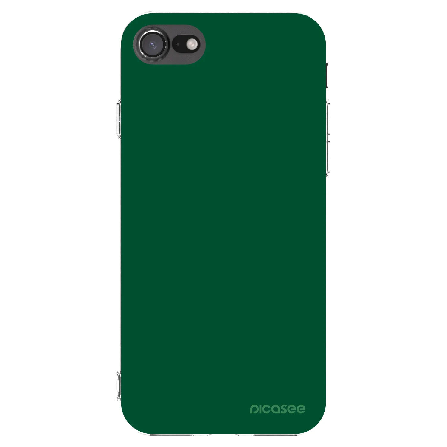 Picasee silikonski prozorni ovitek za Apple iPhone SE 2020 - Green Gleam