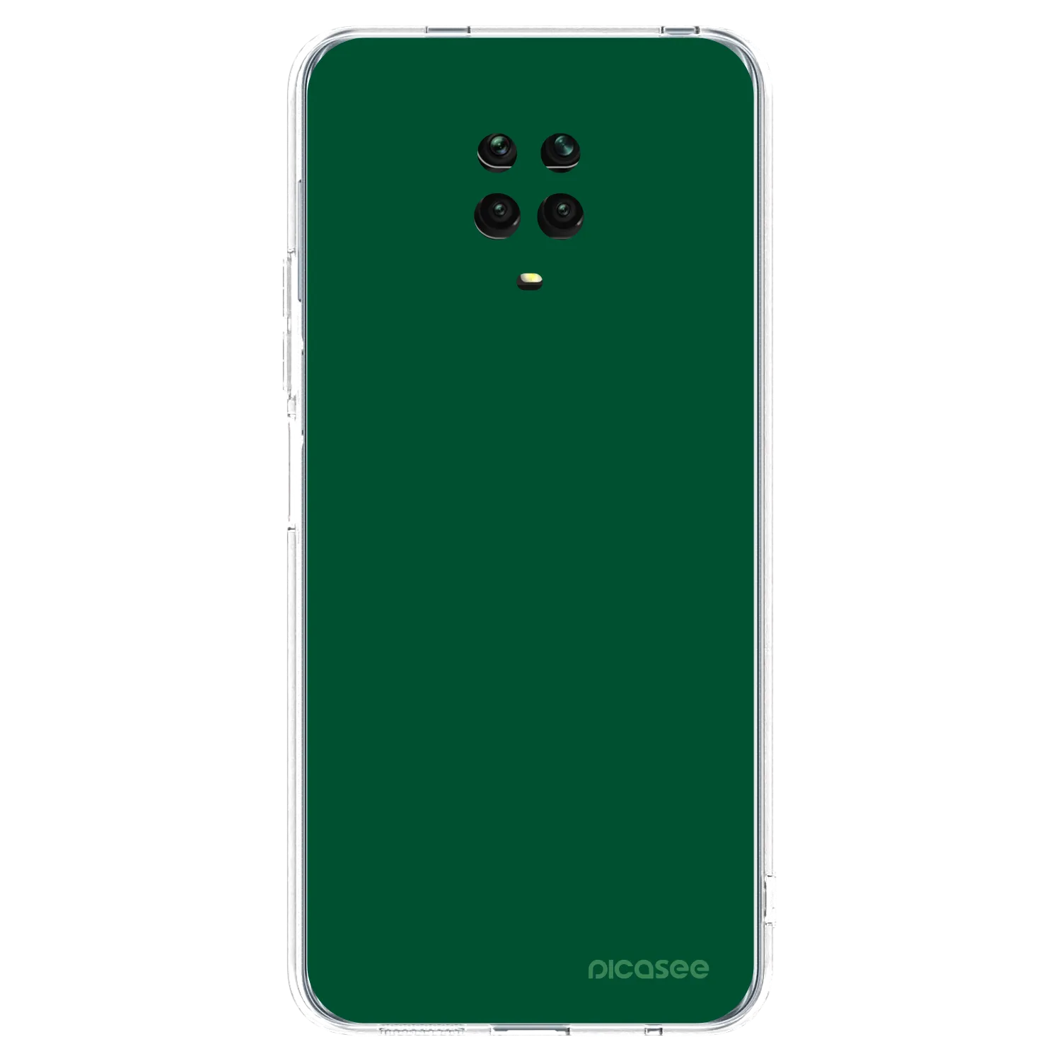 Picasee silikonski prozorni ovitek za Xiaomi Redmi Note 9 Pro - Green Gleam