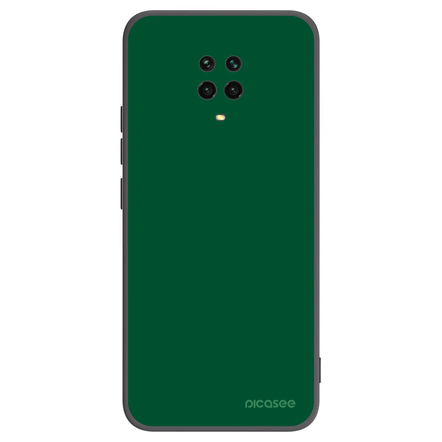 Picasee silikonski črni ovitek za Xiaomi Redmi Note 9S - Green Gleam