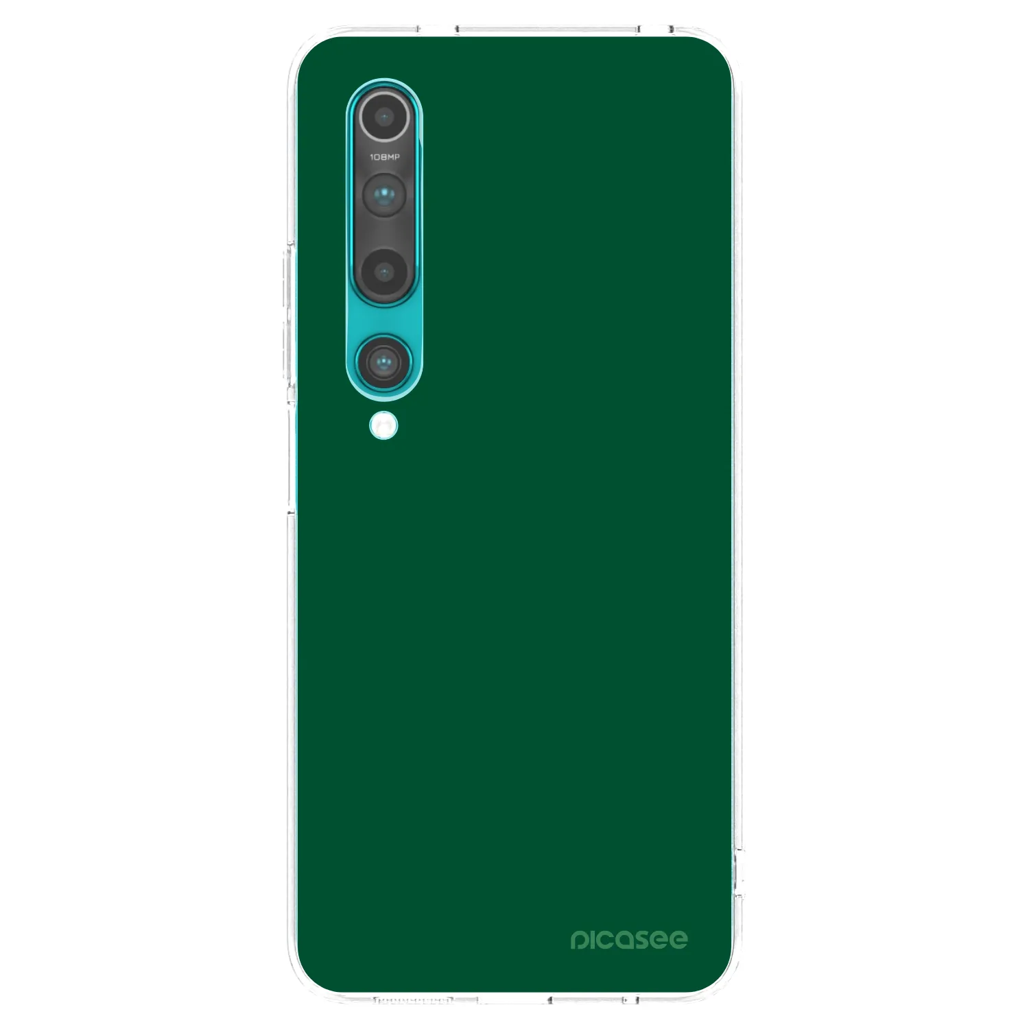 Picasee silikonski prozorni ovitek za Xiaomi Mi 10 - Green Gleam