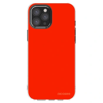 Picasee silikonski prozorni ovitek za Apple iPhone 12 Pro Max - Maranello Red