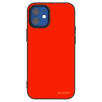 Picasee silikonski črni ovitek za Apple iPhone 12 mini - Maranello Red