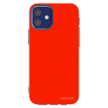Picasee silikonski prozorni ovitek za Apple iPhone 12 mini - Maranello Red