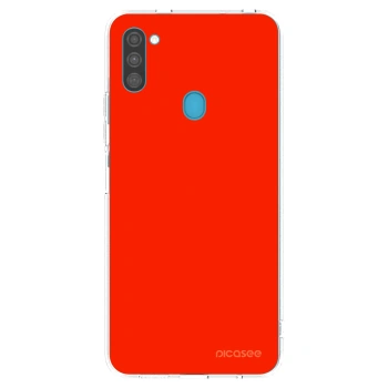 Picasee silikonski prozorni ovitek za Samsung Galaxy M11 - Maranello Red