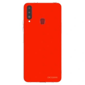 Picasee silikonski prozorni ovitek za Samsung Galaxy A20s - Maranello Red