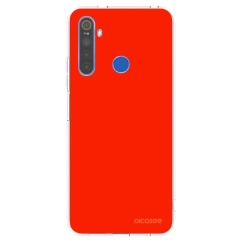Picasee silikonski prozorni ovitek za Realme 5 - Maranello Red