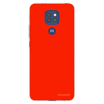 Picasee silikonski prozorni ovitek za Motorola Moto G9 Play - Maranello Red
