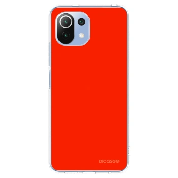 Picasee silikonski prozorni ovitek za Xiaomi Mi 11 Lite - Maranello Red