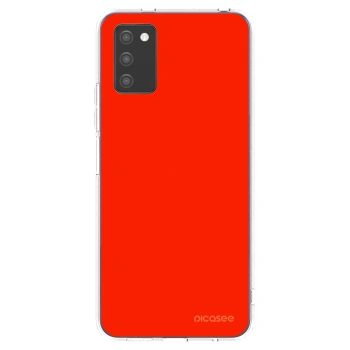 Picasee silikonski prozorni ovitek za Samsung Galaxy A02s A025G - Maranello Red