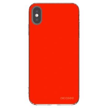 Picasee silikonski prozorni ovitek za Apple iPhone XS Max - Maranello Red