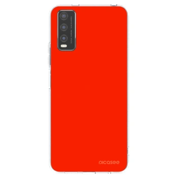 Picasee silikonski prozorni ovitek za Vivo Y20s - Maranello Red