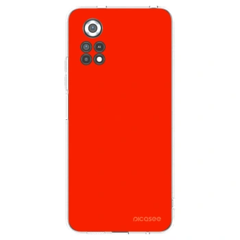 Picasee silikonski prozorni ovitek za Xiaomi Poco X4 Pro 5G - Maranello Red