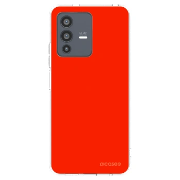 Picasee silikonski prozorni ovitek za Vivo V23 5G - Maranello Red