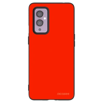 Picasee silikonski črni ovitek za OnePlus 9 - Maranello Red