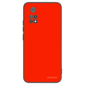 Picasee silikonski črni ovitek za Xiaomi Poco M4 Pro - Maranello Red