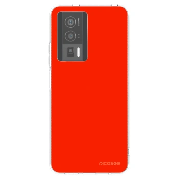 Picasee silikonski prozorni ovitek za Xiaomi Poco F5 Pro 5G - Maranello Red