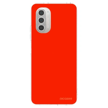 Picasee silikonski prozorni ovitek za Motorola Moto G51 - Maranello Red