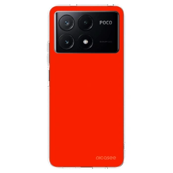 Picasee silikonski prozorni ovitek za Xiaomi Poco X6 Pro - Maranello Red