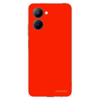 Picasee silikonski prozorni ovitek za Realme C33 (2023) - Maranello Red