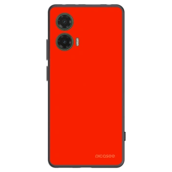Picasee silikonski črni ovitek za Motorola Moto G35 5G - Maranello Red