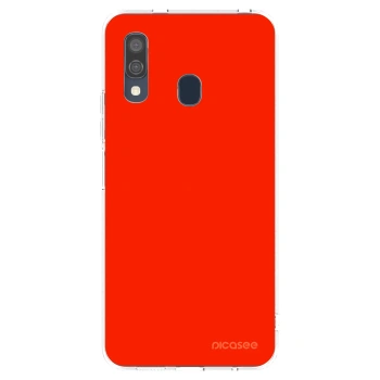Picasee silikonski prozorni ovitek za Samsung Galaxy A40 A405F - Maranello Red