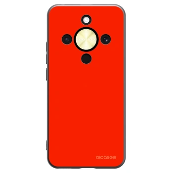 Picasee silikonski črni ovitek za Honor Magic8 Lite 5G - Maranello Red
