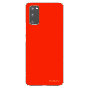 Picasee silikonski prozorni ovitek za Samsung Galaxy S20 G980F - Maranello Red