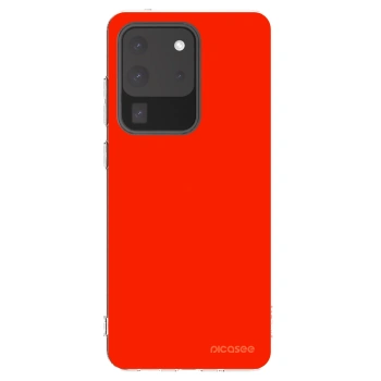 Picasee silikonski prozorni ovitek za Samsung Galaxy S20 Ultra 5G G988F - Maranello Red