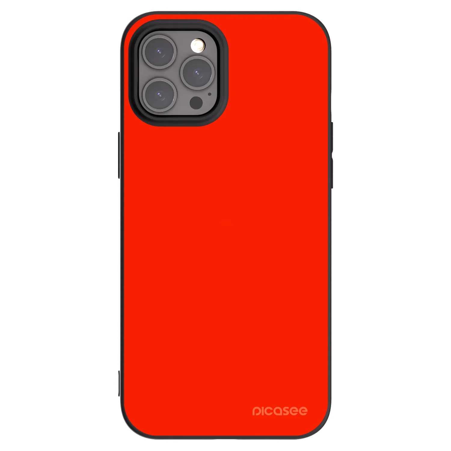 Picasee silikonski črni ovitek za Apple iPhone 12 Pro Max - Maranello Red