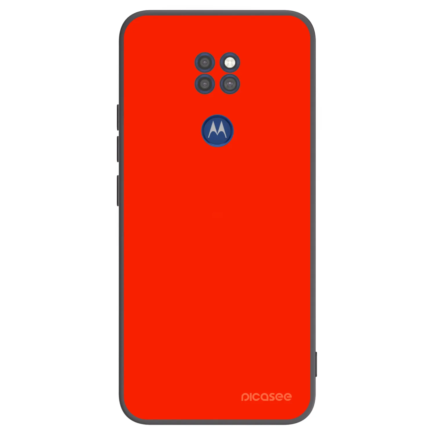 Picasee silikonski črni ovitek za Motorola Moto G9 Play - Maranello Red