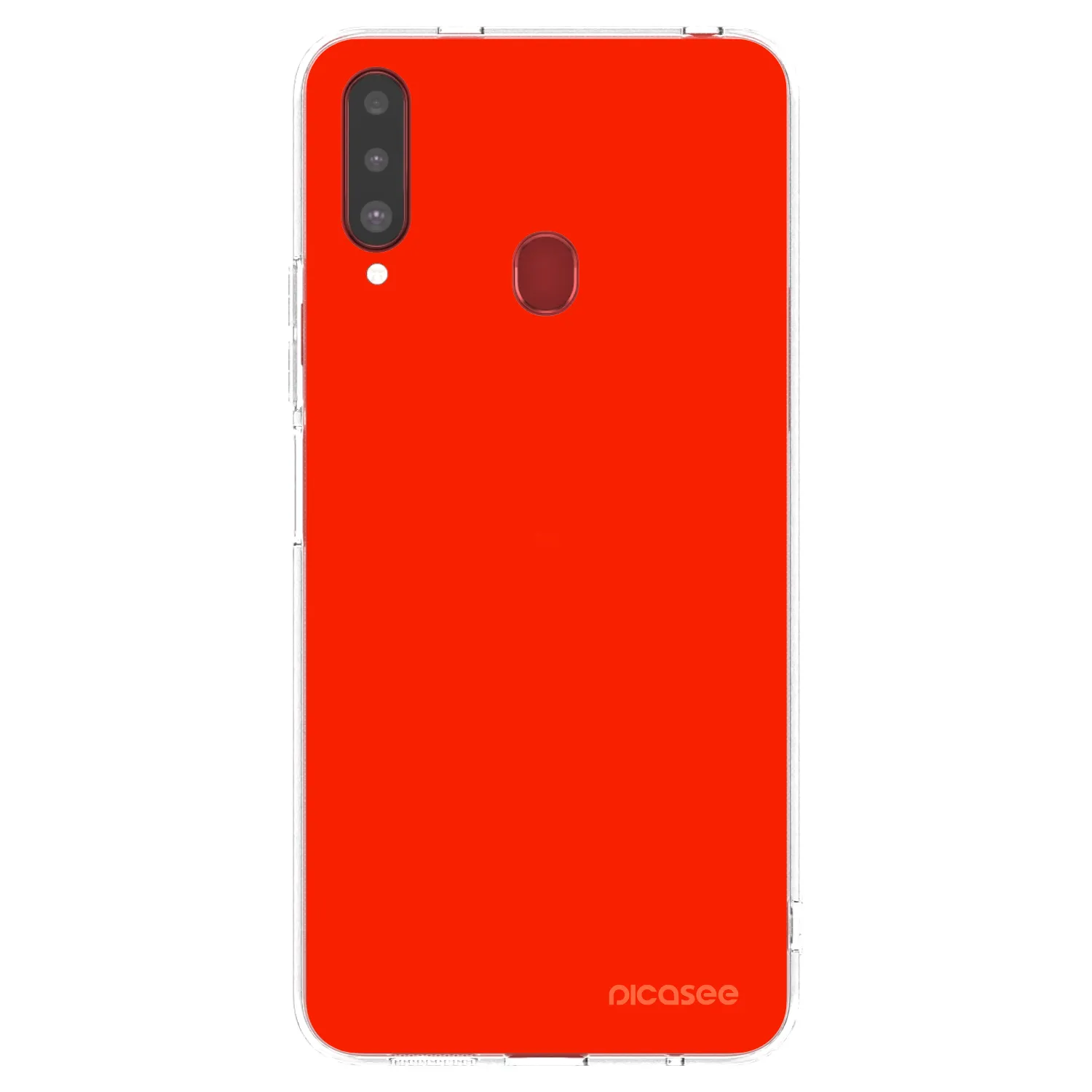 Picasee silikonski prozorni ovitek za Samsung Galaxy A20s - Maranello Red