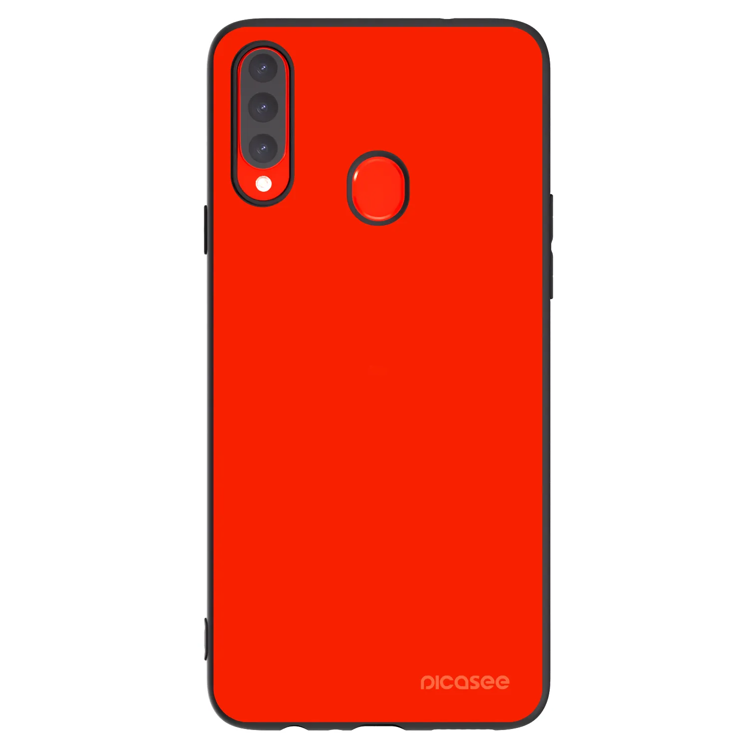 Picasee silikonski črni ovitek za Samsung Galaxy A20s - Maranello Red