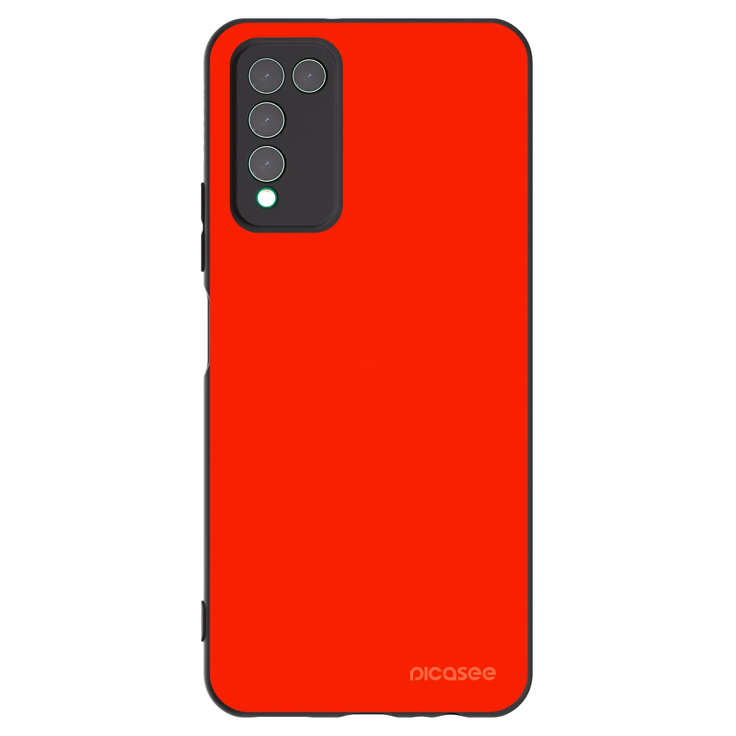 Picasee silikonski črni ovitek za Honor 10X Lite - Maranello Red