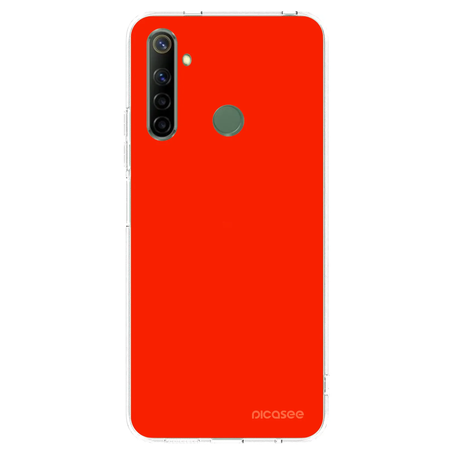 Picasee silikonski prozorni ovitek za Realme 6i - Maranello Red