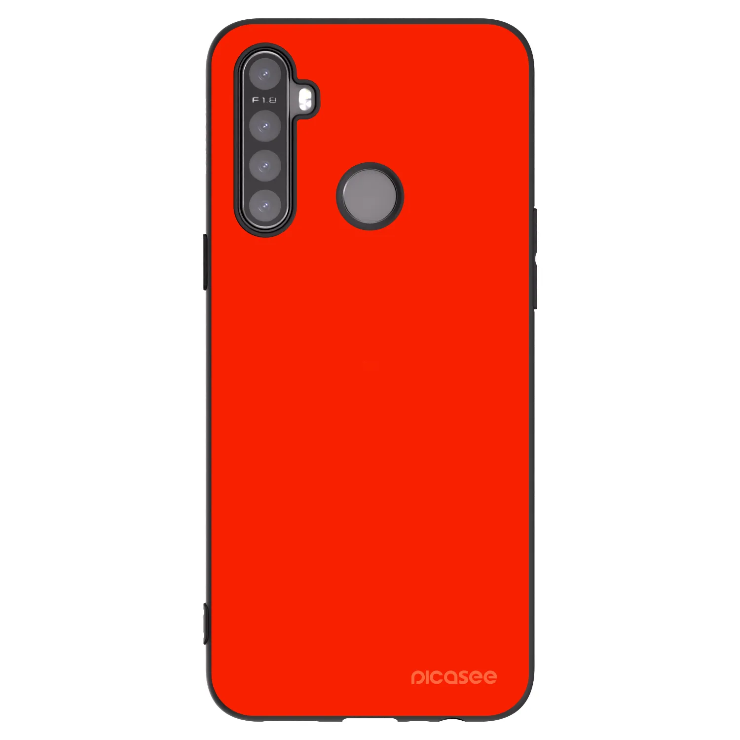 Picasee silikonski črni ovitek za Realme 6i - Maranello Red