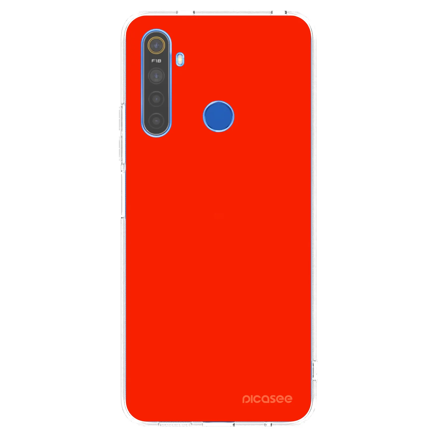 Picasee silikonski prozorni ovitek za Realme 5 - Maranello Red