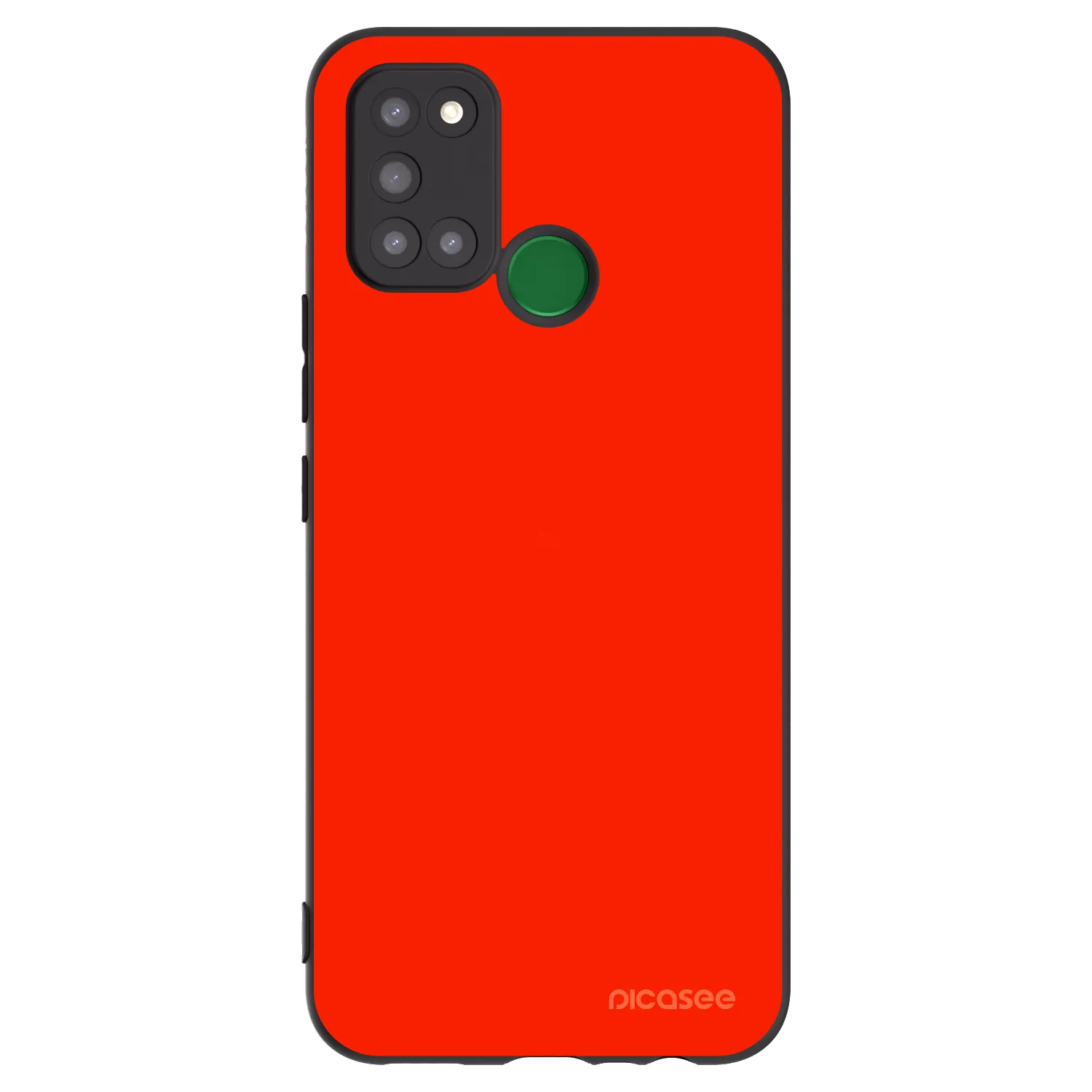 Picasee silikonski črni ovitek za Realme 7i - Maranello Red