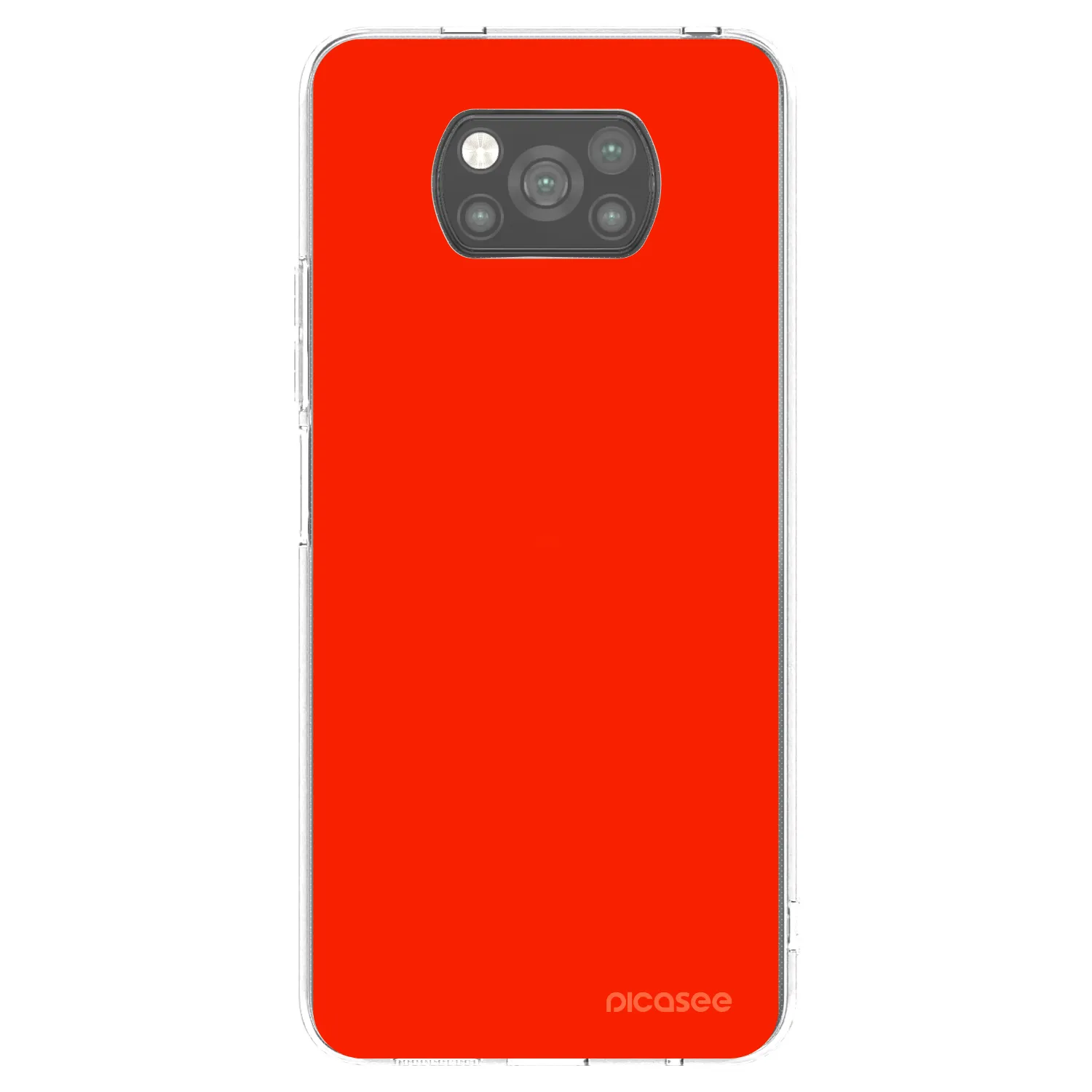 Picasee silikonski črni ovitek za Xiaomi Poco X3 Pro - Maranello Red