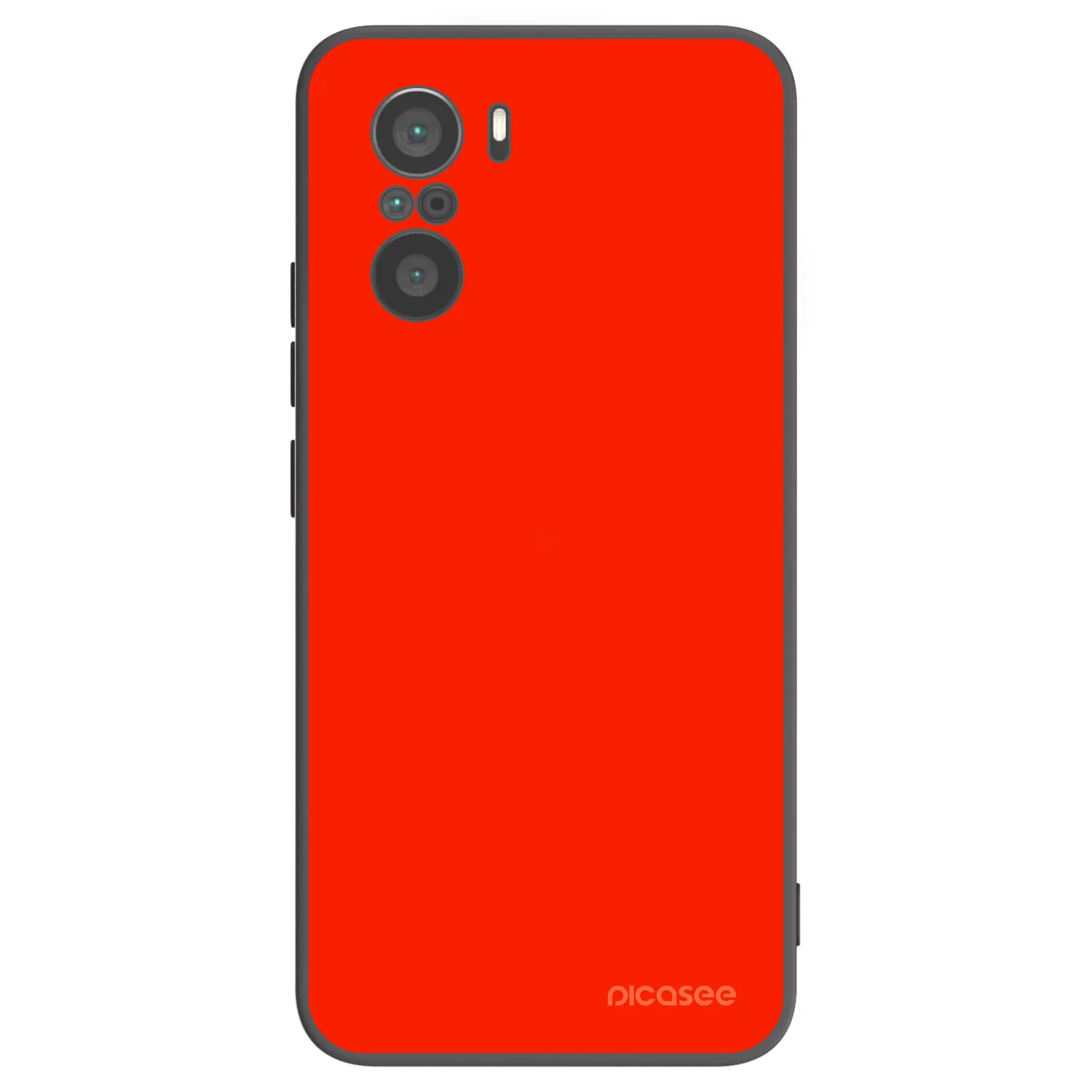 Picasee silikonski črni ovitek za Xiaomi Poco F3 - Maranello Red