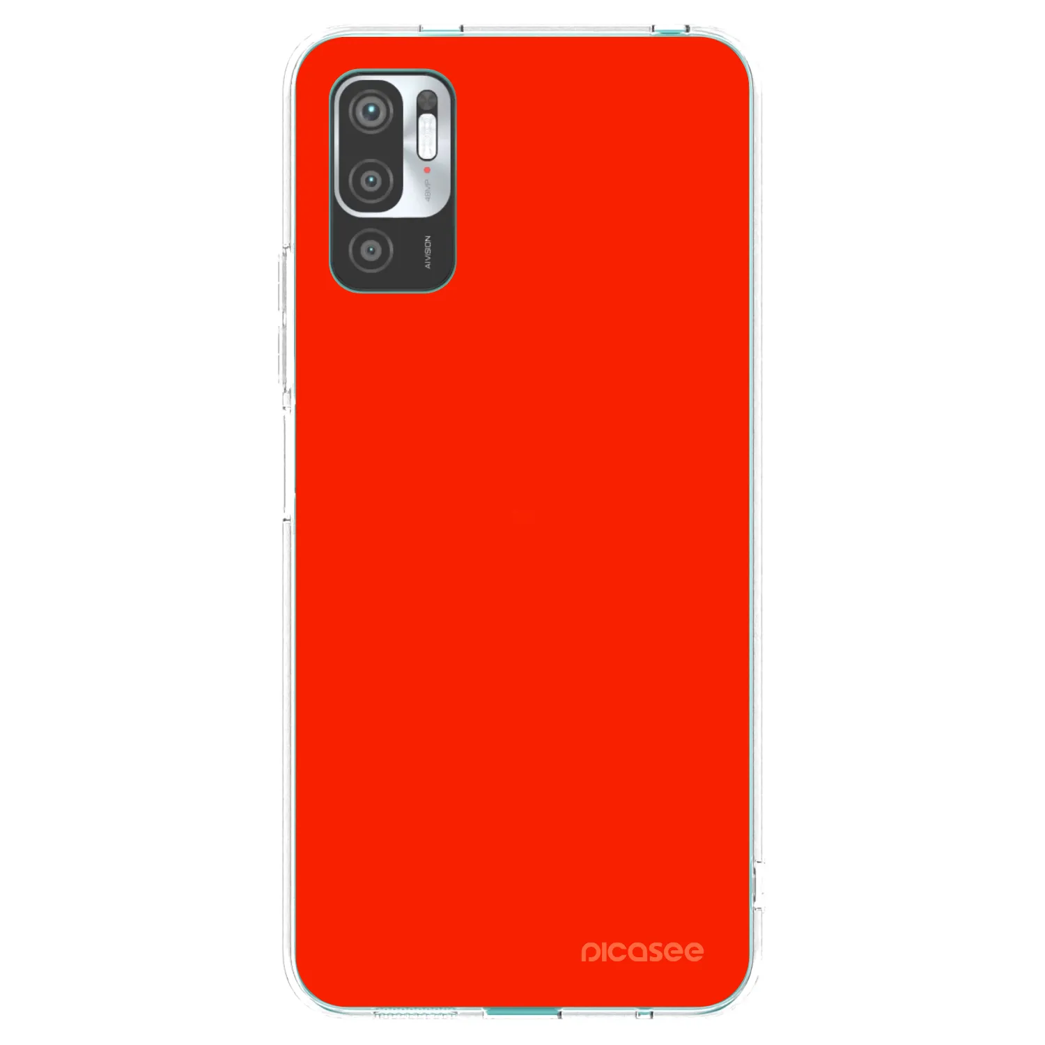 Picasee silikonski prozorni ovitek za Xiaomi Redmi Note 10 5G - Maranello Red