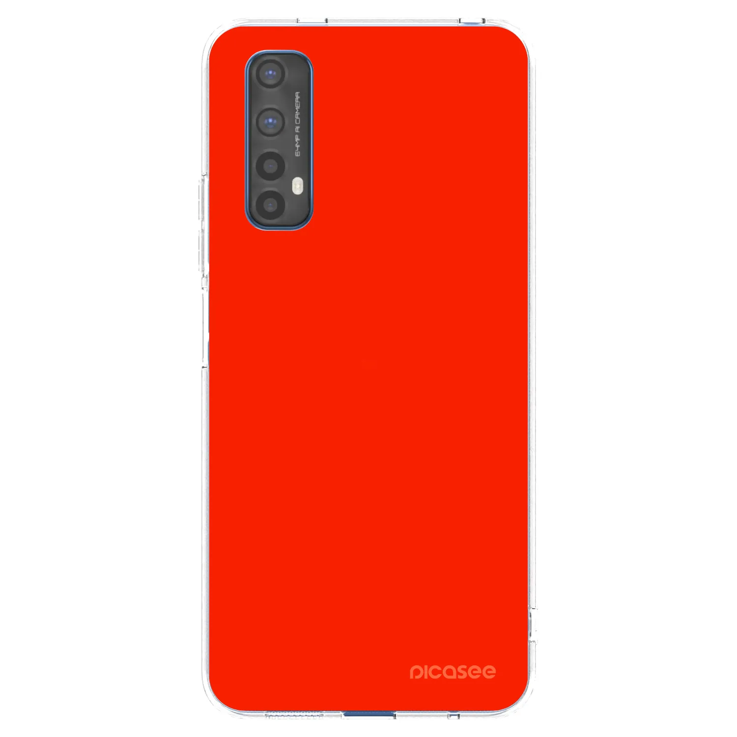 Picasee silikonski prozorni ovitek za Realme 7 - Maranello Red