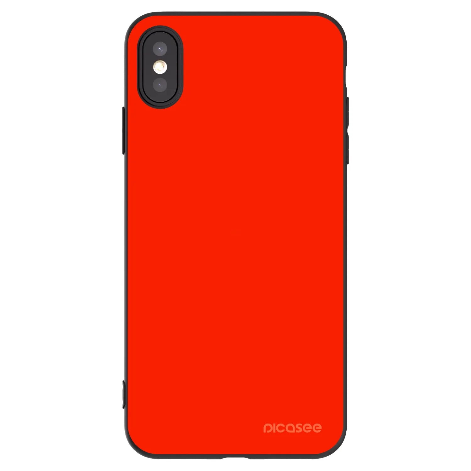 Picasee silikonski črni ovitek za Apple iPhone XS Max - Maranello Red
